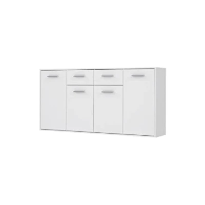 Abbildung von Forte ANTUZA Kommode B x H T: 162,3x88,1x34,2, Holzwerkstoff, Weiß, Groß