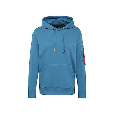 Abbildung von Alpha Industries Hoody Kapuzenpullover, Herren, Größe: Large, Airforce blue
