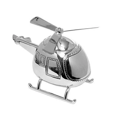 Abbildung von Joe Davies Deluxe Versilbert Hubschrauber Spardose