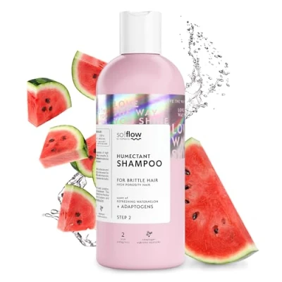 Abbildung von So!Flow Shampoo zur Porositätspflege Repariert sprödes Haar mit Centella Asiatica Extrakt Sagt Schäden Lebewohl und hallo zu Glanz Haarwäsche Damen Fettiges Hair