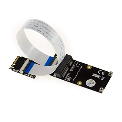 Abbildung von KALEA INFORMATIQUE. Konverter Mini PCIe zu M.2 Key A E Stecker für Bluetooth WiFi Karte