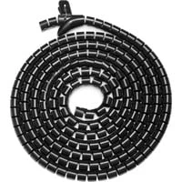 Abbildung von DIGITUS Flexibler Kabel Spiralschlauch Für Management 5m Mit Einzughilfe Zuschneidbar Dehnbar Schwarz