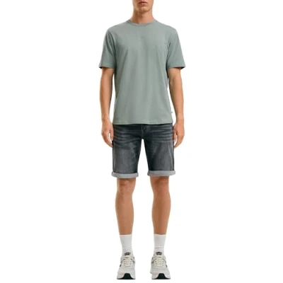 Abbildung von QS JOHN Regular FIT Komfort Jeans Shorts, Herren, Größe: 38, Graphit