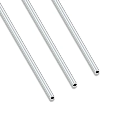 Abbildung von iMeistek 6063 Aluminium Rundrohr, 250 mm Länge, 4 Außendurchmesser, 2 Innendurchmesser, nahtloses, gerades Rundrohr für Industrie, Dekoration, Architektur (3 Stück)