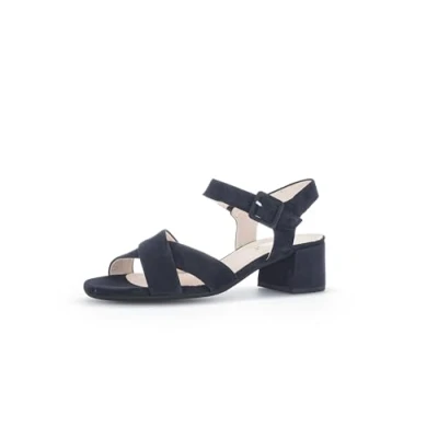 Abbildung von Gabor Damen Pantoletten, Frauen Slipper,Mules,Gartenschuhe,Sommerschuhe,sommerclogs,Sandalen,Freizeitschuhe,Slides,Dark Blue (LDS),38.5 EU / 5.5 UK