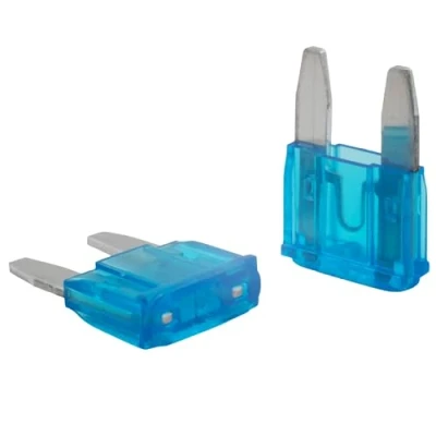 Abbildung von 5 Stk. SeKi Mini Flachstecksicherung 15A blau; Auto Sicherung 32V/DC Flachsicherung Boot Anhänger LKW Wohnwagen
