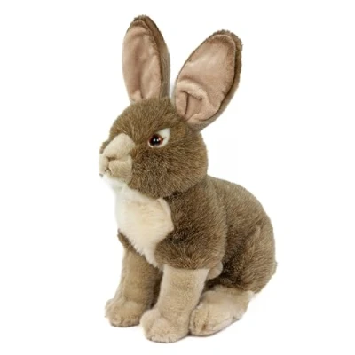 Abbildung von Teddys Rothenburg Kuscheltier Hase braun beige sitzend 30 cm