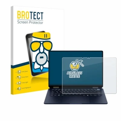 Abbildung von BROTECT Entspiegelungs Schutzglas für HP OmniBook Ultra Flip Schutz Folie Panzerfolie Glas Matt [Extrem Kratzfest 9H, Anti Reflex, Fingerprint]