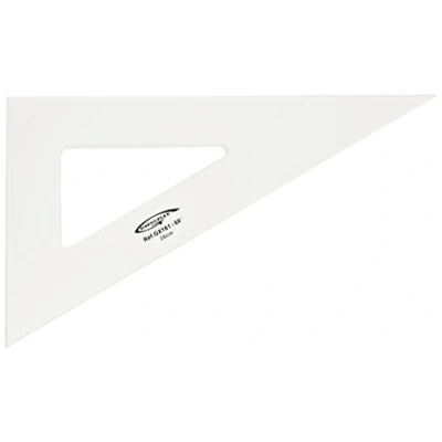 Abbildung von 3 GX161 Grad Geodreieck, 60 Grad, gerade Kanten, 26 cm, Transparent