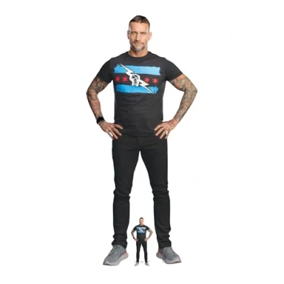Abbildung von Star Cutouts SC4406 cm Punk WWE Pappaufsteller Höhe 186