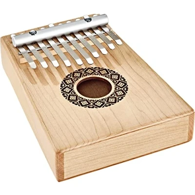 Abbildung von Sonic Energy Schallloch Kalimba C Dur, 10 Töne Ahornholz Für Meditation, Yoga, Percussion Inkl. Zubehör (KL1009H)