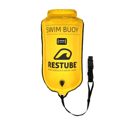 Abbildung von Restube Schwimminsel Schwimmboje Pro, &amp; 12,5 L Trockensack, aufblasbar wiederverwendbar, Auftrieb: 125 N