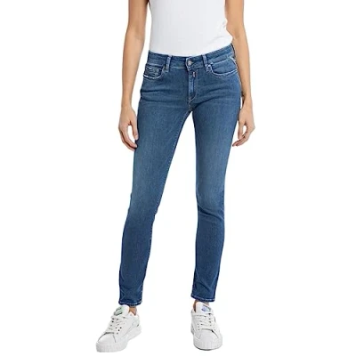 Abbildung von Replay Damen Jeans New Luz Skinny Fit, Medium Blue 009 1 (Blau), 27W / 32L