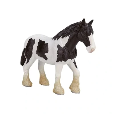 Abbildung von Mojo Horse World Clydesdale Pferd Schwarz und Weiß 387085