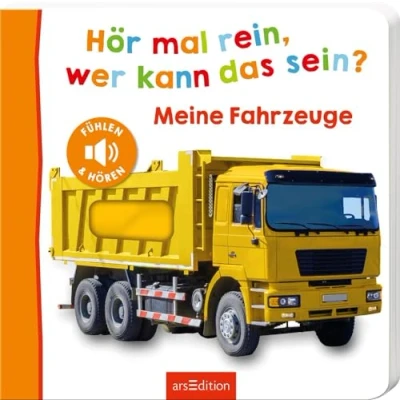 Abbildung von Hör mal rein, wer kann das sein? Meine Fahrzeuge: Fühlen und hören Hochwertiges Pappbilderbuch mit 5 realistischen Sounds Fühlelementen für Kinder ab 18 Monaten