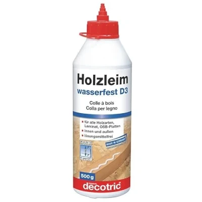 Abbildung von decotric® Klebstoff Decotric decocoll Holzleim D3 500 g wasserfest