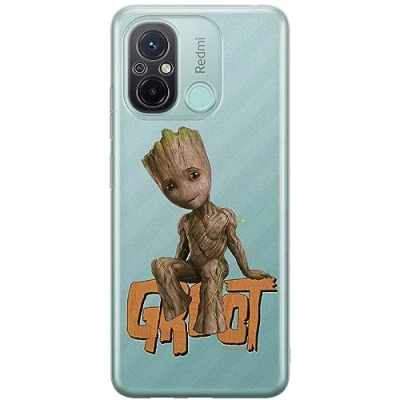 Abbildung von ERT GROUP Handyhülle für Xiaomi REDMI 12C/ 11A Original und offiziell Lizenziertes Marvel Muster Groot 005 optimal an die Form des Handy angepasst, teilweise transparent