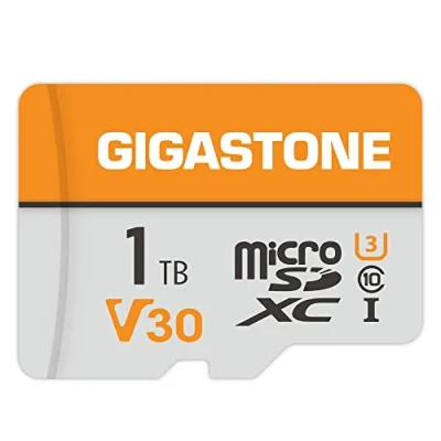 Abbildung von GIGASTONE 1TB MicroSDXC Speicherkarte + SD Adapter, für Action Kamera GoPro Drohne und Tablet, bis zu 140/100 MB/s, 4K UHD Videoaufnahme, Micro Karte UHS I A1 Klasse 10 U3