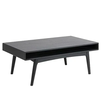 Abbildung von AC Design Furniture Monika Couchtisch, B 130 x H 50 T 70 cm, schwarz, MDF, 1 Stück