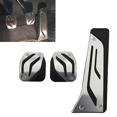 Abbildung von MT Pedalkappen für 1 2 3 4 5 7 Serie X1 X3 X4 X5 X6 Z4 Kupplung Bremspedal Gaspedal Pedals