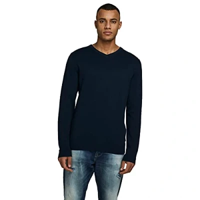 Abbildung von JACK &amp; JONES Male Strickpullover Einfarbig