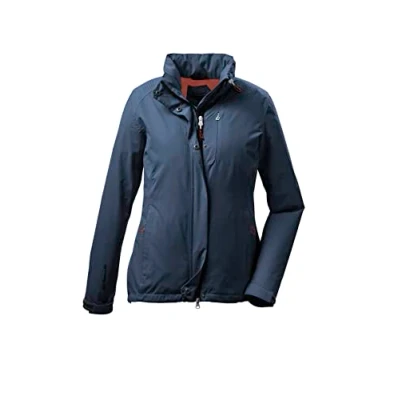Abbildung von killtec Damen Funktionsjacke mit einrollbarer Kapuze, packbar KOS 25 WMN JCKT, dunkelblau, 36, 38287 000