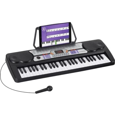 Abbildung von McGrey BK 5410 Keyboard (54 Tasten, 100 Klangfarben, Rhythmen, Lernfunktion, Mikrofon, Netzteil, Notenständer)