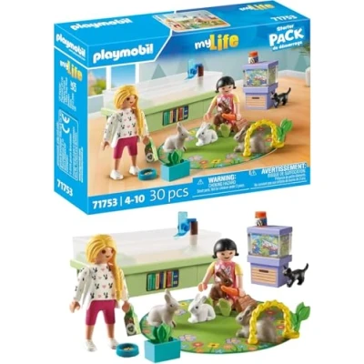 Abbildung von Playmobil® Familie mit Hasen (71753), Playmobil My Life Konstruktions Spielset, (30 St)
