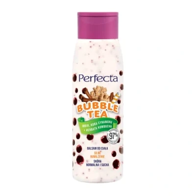 Abbildung von Perfecta Bubble Tea Körperlotion Starke Hydratation Ingwer, Zimt Rinde + Kombucha Tee