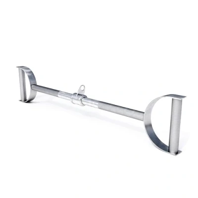 Abbildung von GORILLA SPORTS Trainingshilfe Latzugstange, Hufgriff, mit Drehgelenk, 76 cm, bis 200 kg, aus Chrom