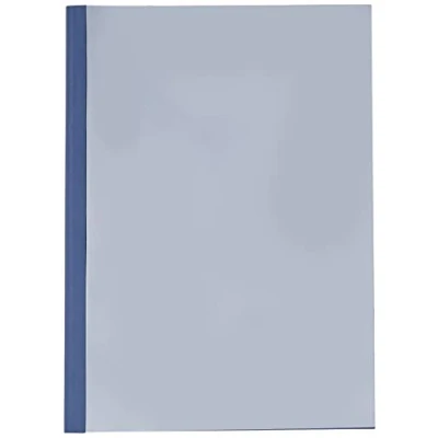 Abbildung von Leitz 177119 Thermobindemappe Leinenoptik, A4, Rückenbreite 3 mm, 25 Stück, blau