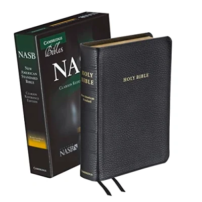 Abbildung von NASB Clarion Reference Bible NS483:X Black Calf Split Leather