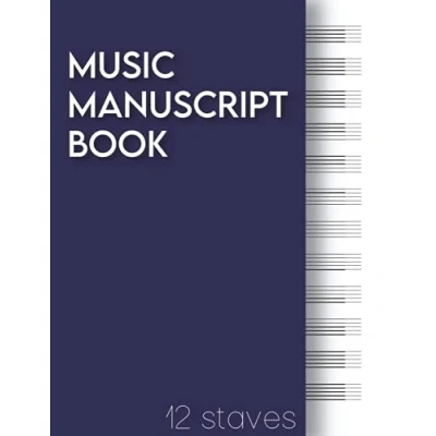 Abbildung von Music Manuscript Book: 8.5x11 inches,120 pages, standard 12 staves, Blank Sheet Notebook/Composition Book/Notation Book/Music staff paper/Manuscript Paper