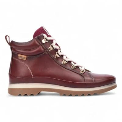 Abbildung von Pikolinos Damen Arcilla Rote Leder Sneakers Vigo