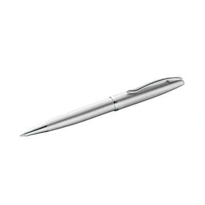 Abbildung von Pelikan Kugelschreiber Jazz Noble, Silber, für Rechtshänder und Linkshänder, eleganter Metall Kugelschreiber, in Faltschachtel, 821674