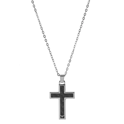 Abbildung von Emporio Armani Halskette silvercoloured, Herren, Größe: One Size, Silver coloured
