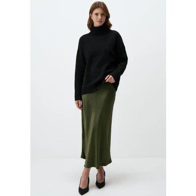 Abbildung von Jimmy Key Regular Waist SLIM FIT LONG Maxirock, Damen, Größe: 36, Khaki