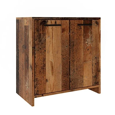 Abbildung von Vicco Waschbeckenunterschrank Kiko, Eiche rustikal, 58 x 60 cm