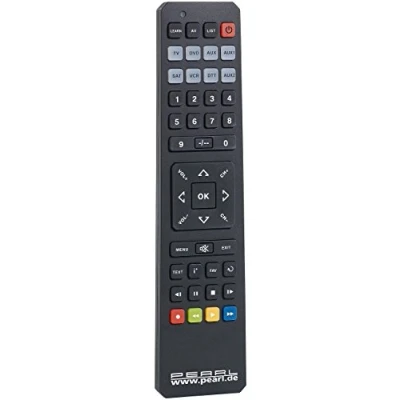 Abbildung von PEARL Lernende Fernbedienung: 8in1 Universal Fernbedienung + Lernfunktion (Programmierbare Fernbedienung, lernfähig, Anlernbare Funkfernbedienung)
