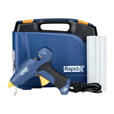 Abbildung von Rapid CG270, Heißklebepistole, Schwarz, Blau, Gelb, Acrylnitril Butadien Styrol (ABS), Metall, 5,83 g/min, 3 s, 1,2 cm