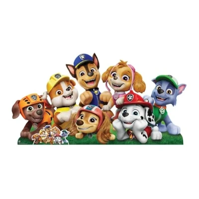 Abbildung von Star Cutouts SC4601 Paw Patrol Group Shot breiter Pappaufsteller Höhe 94 cm ideal für Thema, Partys, Geburtstage &amp; Fans, Raumdekorationen und Veranstaltungen