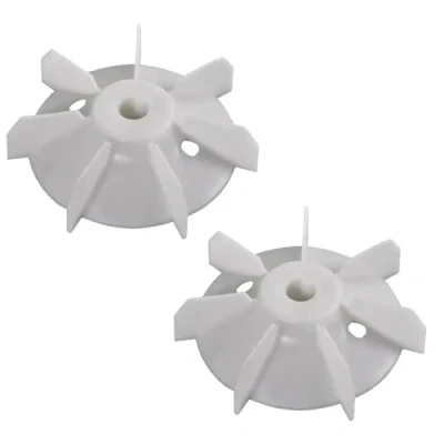 Abbildung von cyclingcolors 2x lüfterrad elektromotor kunststoff kompressor ventilator lüfterflügel welle laufradmotor, 106mm x 11,2mm