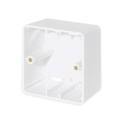 Abbildung von Intellinet Aufputzrahmen für die Unterputzdosen 771900 und 771917 Network Solutions, 80 x 45 mm, Signalweiß RAL9003