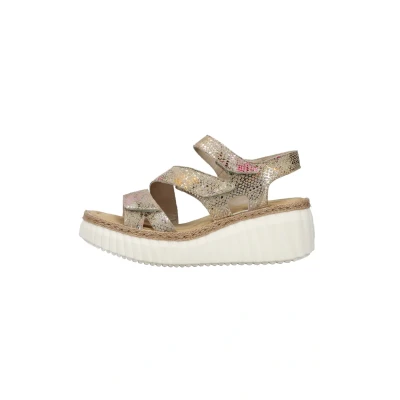 Abbildung von Rieker Plateausandalette, Damen, Größe: 38, Bunt Schuhe