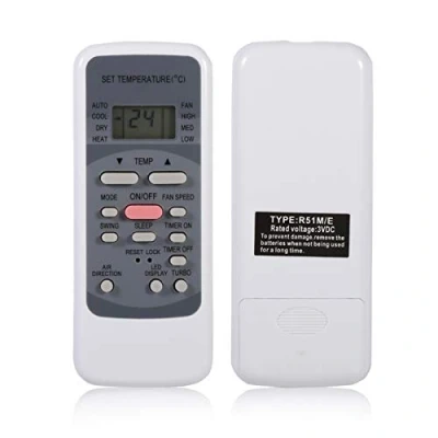 Abbildung von Goshyda R51M/E Fernbedienung für Midea, Wechselstrom Ersatz Universalsteuerung Midea R51 Serie R51/E R51/CE R51M/CE R51D/E R51M/BGE