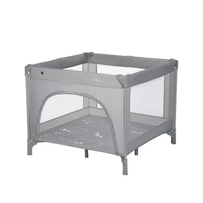 Abbildung von Bebeconfort Adonis, 2 in 1 Baby Kinderbett &amp; Laufstall Baby, 03 J. (15 kg), kompaktes Reisebett, seitliches Einstiegsfenster, große Matratze, Tragetasche, zusammenklappbar, stabil, Mineral Grey