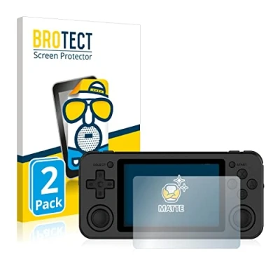 Abbildung von BROTECT Entspiegelungs Schutzfolie für Anbernic RG351P (2 Stück) Matte Displayschutz Folie, Anti Reflex, Fingerprint