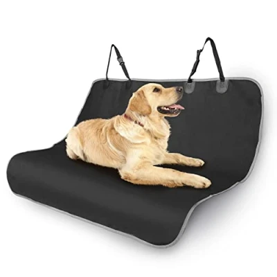 Abbildung von Nobleza Hunde Sitzbezüge für Fahrzeuge, Auto Rücksitzbezüge aus Oxford Tuch, wasserdicht, Kratzfest und rutschfest, Autozubehör SUV Universal Schwarz 140 x 110 cm