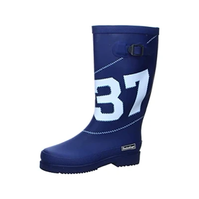 Abbildung von Saliha Gummistiefel, Damen, Größe: 39, Dunkelblau/weiß Schuhe