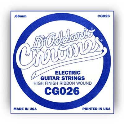 Abbildung von D&#039;Addario Flatwound Chromes Singles (.020 .026).026